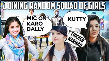 Joining random squad of girls like a bot | Pubg mobile funny moments