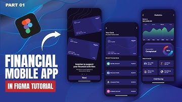 Create a PROFESSIONAL Financial mobile banking app UI/UX Design in Figma #part1