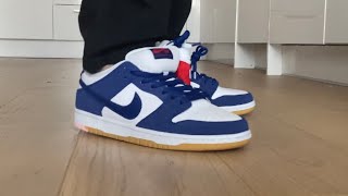 Nike Sb Dunk LA Dodgers blue review and on feet 