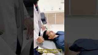 Cervical Distraction test. #specialtests #youtubeshorts #clinical #medical #viral