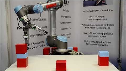 OnRobot Dual Gripper and HEX sensor Block Stacking Application by Olympus Technologies