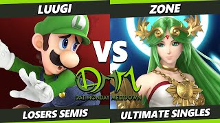 DAT MM 314 LOSERS SEMIS - Luugi (Luigi) Vs. Zone (Palutena) Smash Ultimate - SSBU