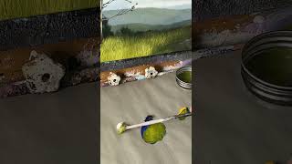 Easy way to paint grass with oil or acrylic.  Learn how to paint with Tim Gagnon #howtopaint #art