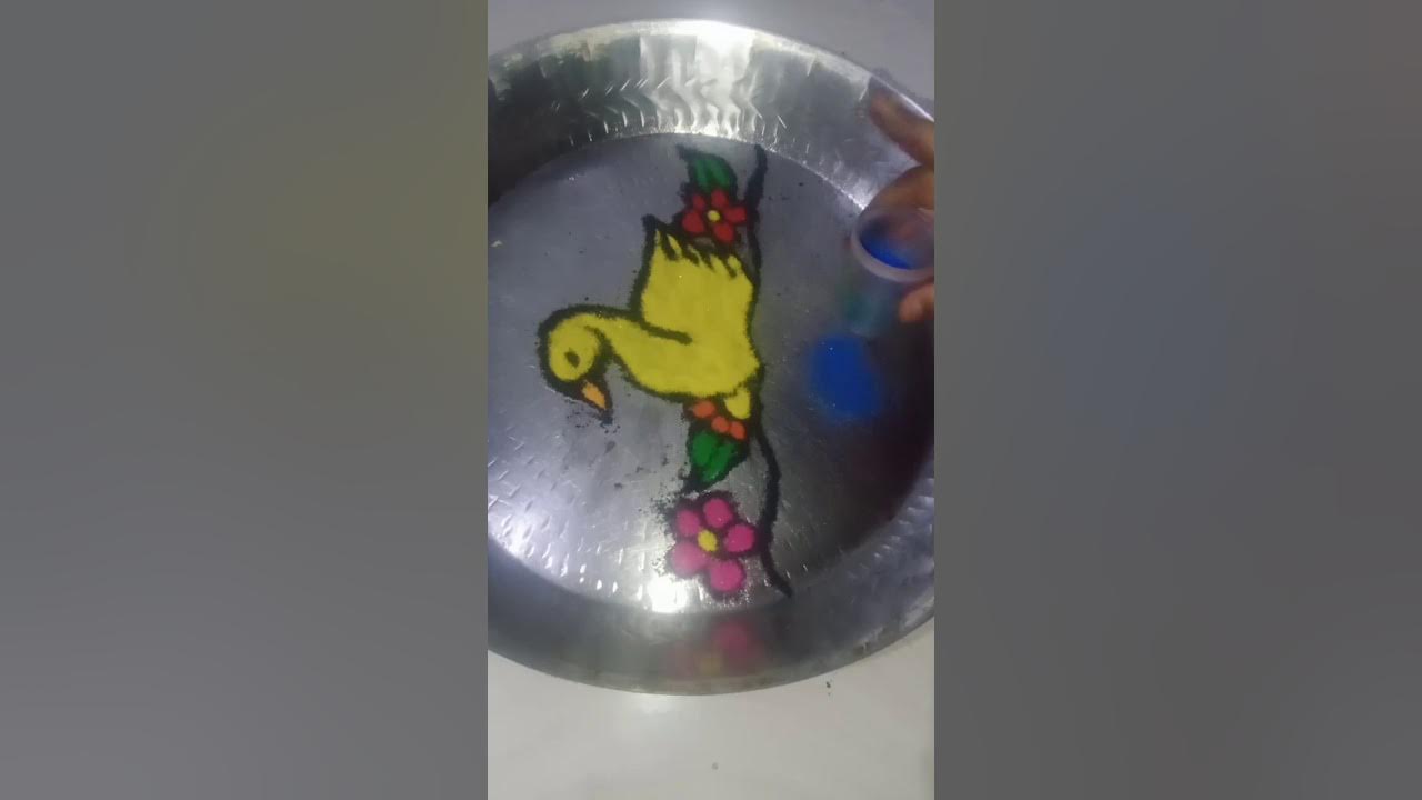 V A Krutika Chetigiri Underwater Rangoli YouTube