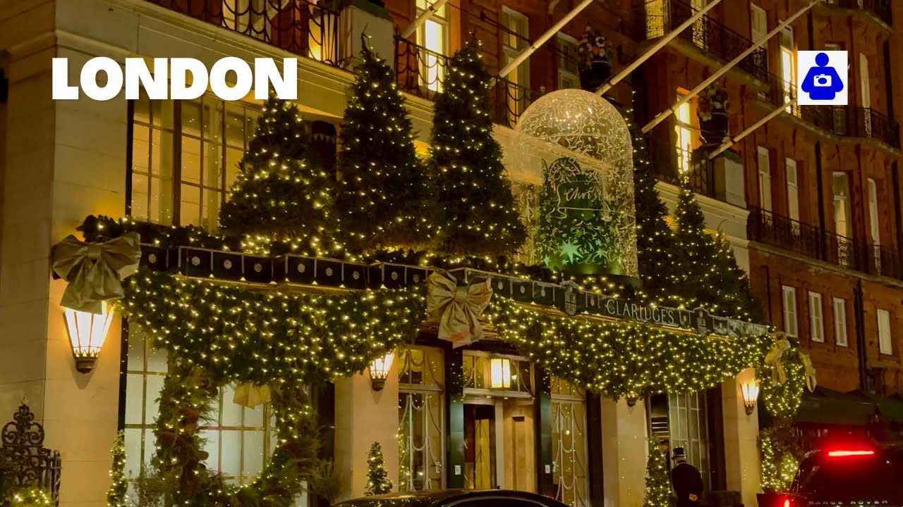 London Walk 🇬🇧 LONDON ⭐️ CHRISTMAS 2024 Virtual Tour Central London