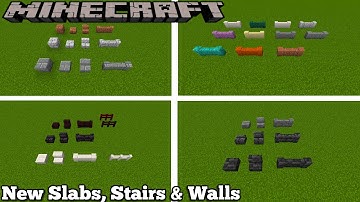 NEW SLABS, STAIRS, & WALLS MOD - MINECRAFT 1.19 (MOD SHOWCASE)
