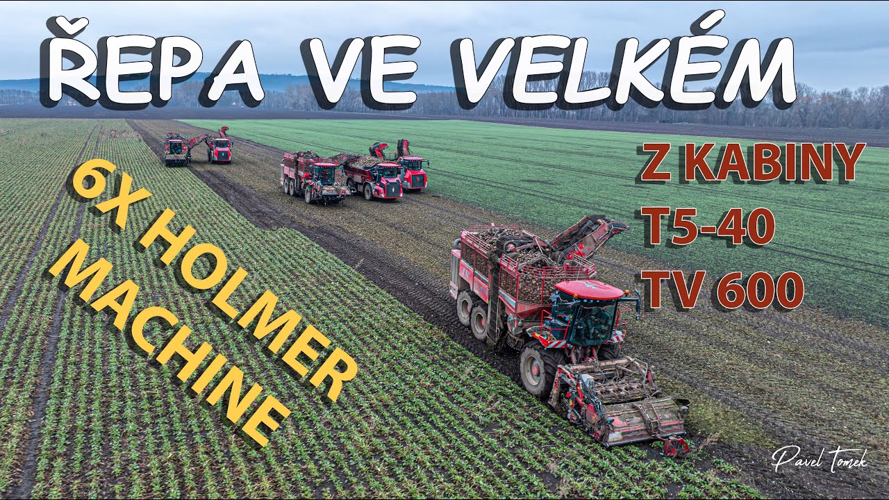 Velká Sklizeň řepy 6X Holmer + Kabina T5-40 | Agropt