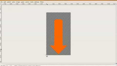 A nice arrow using The Gimp