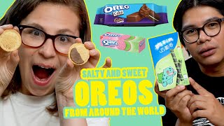 Trying some OREOS from AROUND the WORLD  •  SALTY &amp; SWEET
