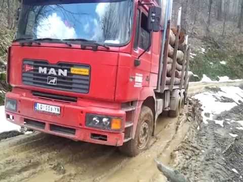 man timber truck