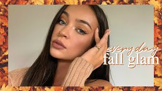 simple fall glam routine ✨ with a soft wing