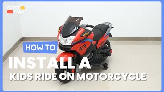 How to Install the 12V Kids Ride On Motorcycle Electric Motor Bike TY327786