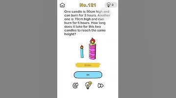 Brain Out Level 121 - Candle Height