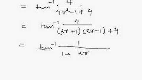 Inverse trigonometric series