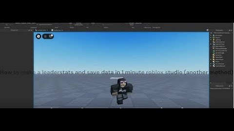 !!How to make a Leaderstats and Save Data in 1 minute!!   Roblox Studio (Other Method)