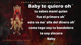 BENJI- SOLO AMIGOS (video Lyric oficial)
