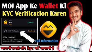 MOJ Wallet Ki KYC Kaise Karen | MOJ App Par Wallet Ki KYC Kaise Karen | MOJ App Wallet KYC Hindi 202
