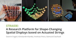 [CHI'22] STRAIDE: A Research Platform for Shape-Changing Spatial Displays based on Actuated Strings