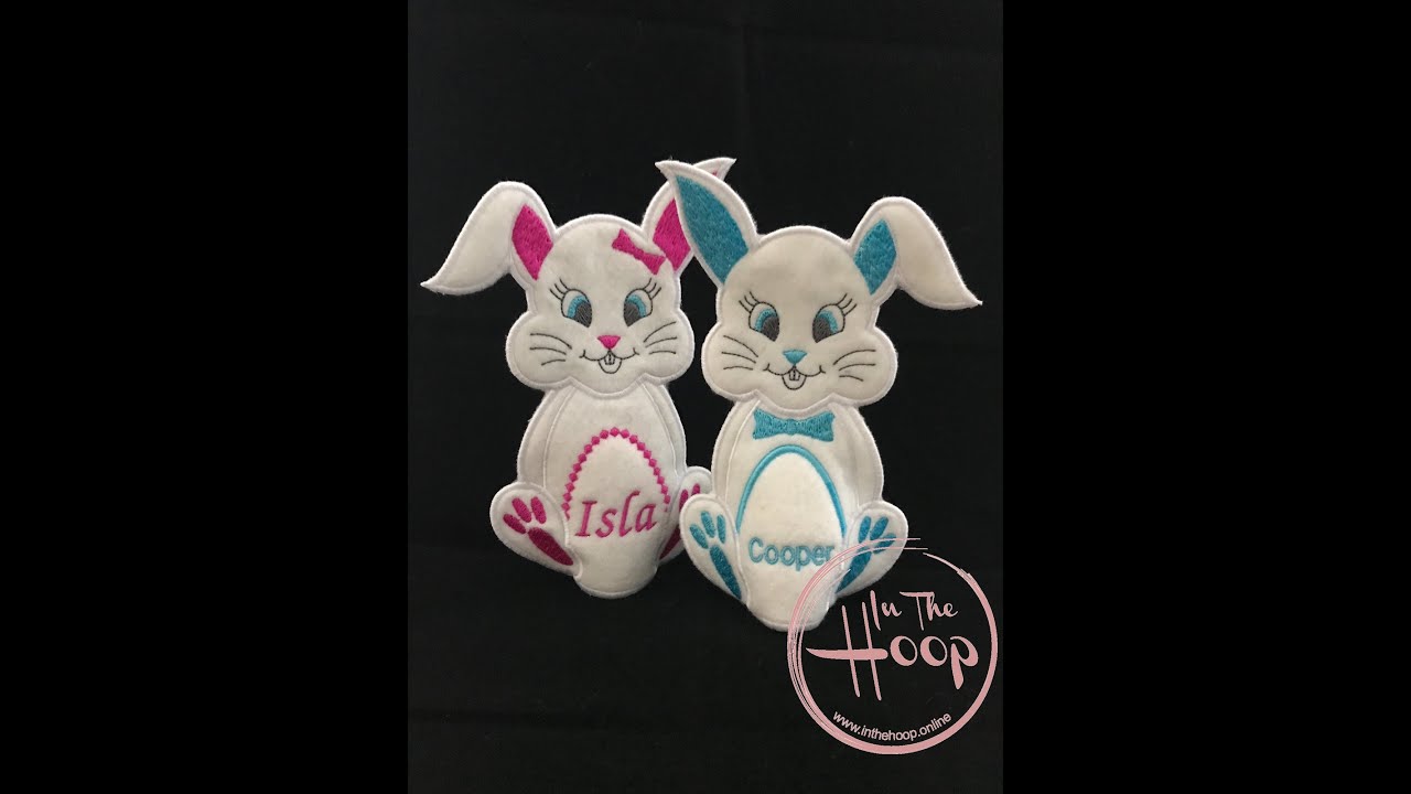 Easter Bunny Creme Egg Holder Machine Embroidery Design In The Hoop Online (ITH)
