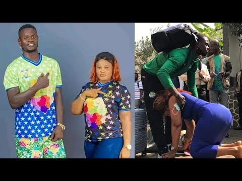 شاهد زوجة لاعب إفريقي تودعه بطريقة غريبة أثناء سفره للمشاركة في كأس الأمم الإفريقية