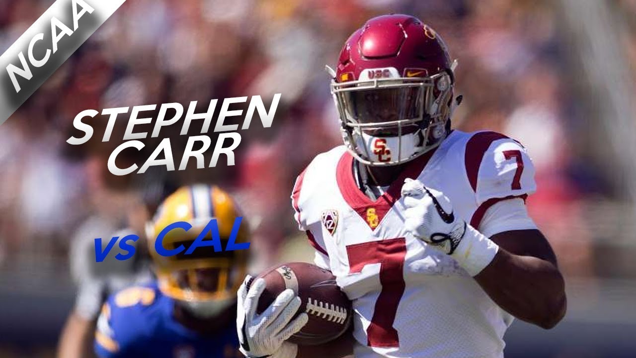 Stephen Carr Highlights vs Cal // 26 Touches, 129 Yards, 1 TD // 9.23.17