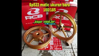 Velg RCB Sp522 matic Ukuran baru 160/185 Velg RCB Sp522 matic Ukuran baru 160/185
