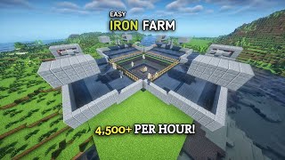 Minecraft BEST IRON FARM 1.20.5 - NEW UPDATE - 78+ Stacks PER HOUR!