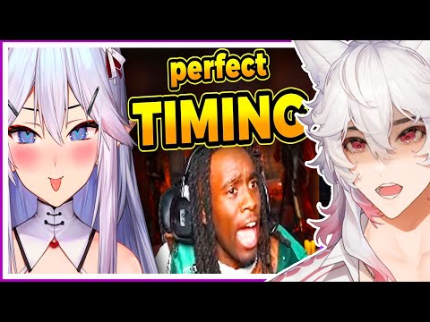 Kai Cenat Opens Vei's Stream For 3 Seconds | Kai / Veibae Reacts