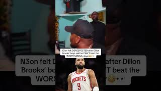N3on felt DISRESPECTED after Dillon Brooks said he CAN’T BEAT a WNBA player😳👀 #nba #wnba #n3on