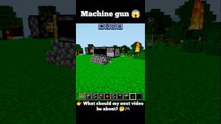👉 POV: I Made a Working Machine Gun in Minecraft! 😱 #minecraft #viral #gaming #status #craft #shorts