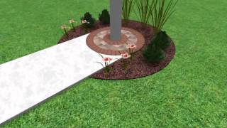 Georgetown Elementary School, Aurora IL. - Flagpole Design by Brick Logik, LLC