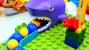 Satisfying Building Block coaster ☆ Marble Run ASMR Big shark course Compilation