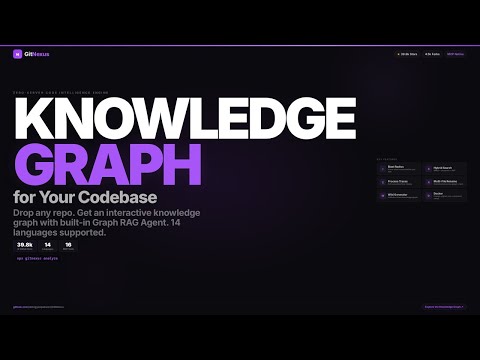 GitNexus - Zero-Server Code Intelligence Engine (Knowledge Graphs for AI Agents)