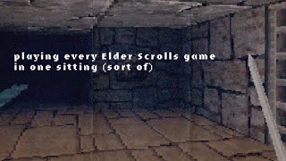 I played every Elder Scrolls game in one sitting (sort of)
