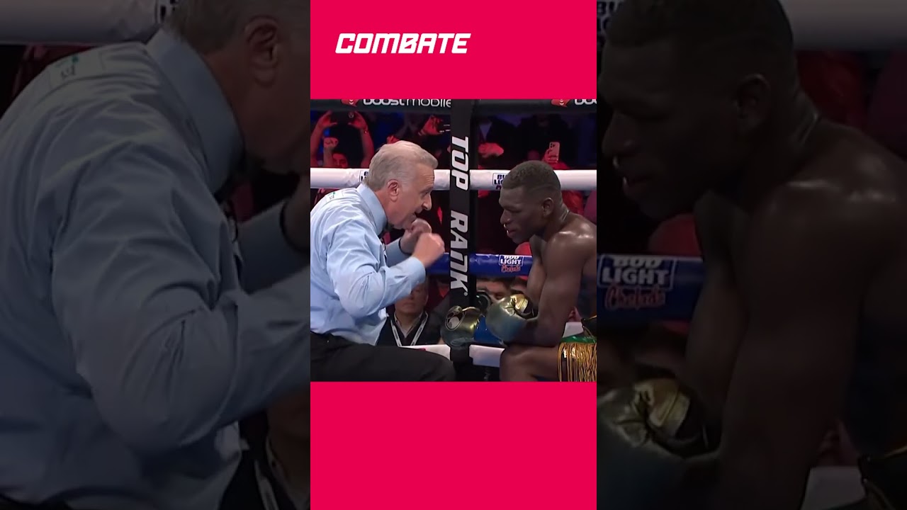 JOSE RAMIREZ NOCAUTEIA RICHARD COMMEY COM GOLPE NA BARRIGA | BOXE | #shorts | Combate.globo