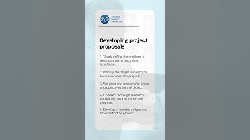 Developing project proposals