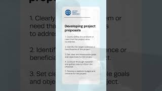 Developing project proposals