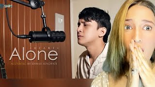 Reaksi Dimas Senopati  alone Cover By Heart