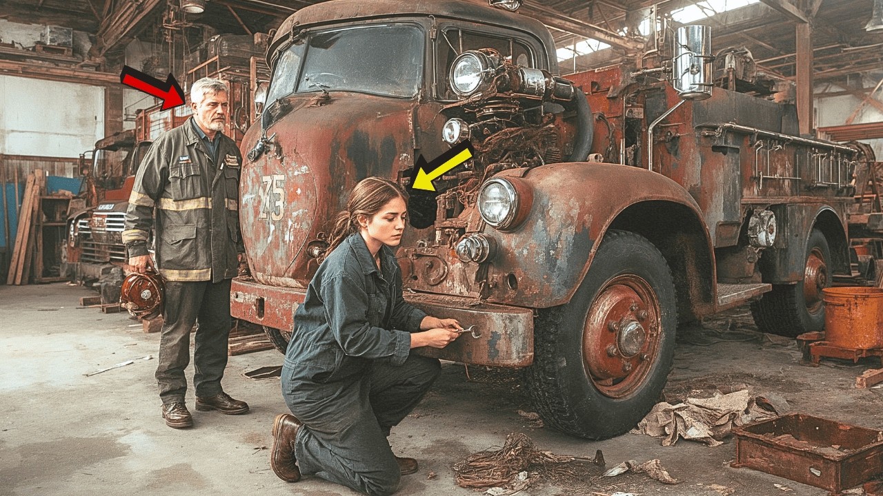 Она перестроила классическую пожарную машину 1971 года, а затем пожарный, который когда-то ею упр...