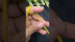 How To Make A Magic Ring (Chain Method )for beginners #crochet #knitting #diy #ytshort