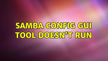 Ubuntu: Samba config gui tool doesn