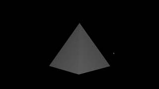 Diffuse Light On Pyramid - OpenGL - Linux