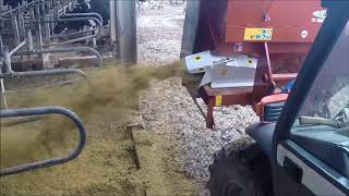 Robustrack sawdust spreader for cows bedding