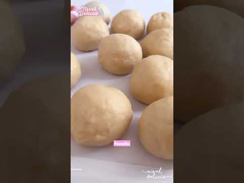 Receta a mano de PAN CON RELLENO de Queso desde casa para VENDER #shorts