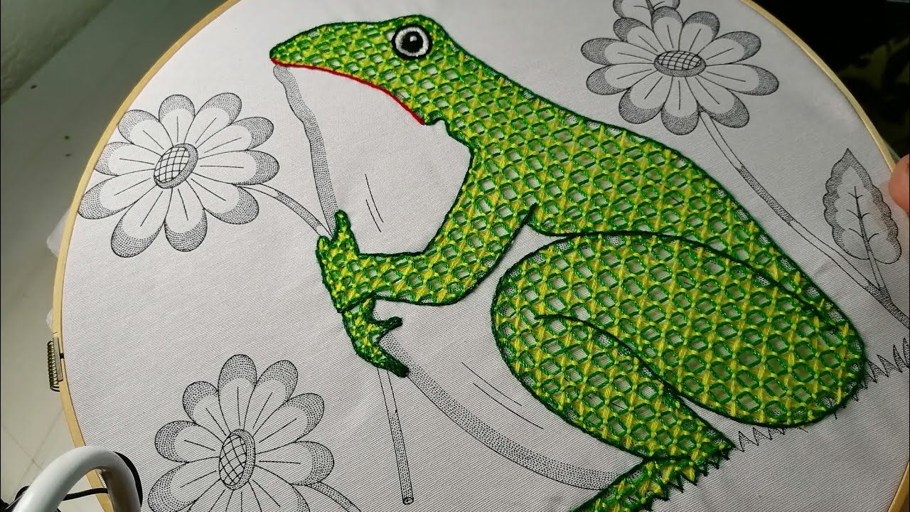 Hermosa Puntada para Rellenar una Rana.. Parte I.. 🐸🐸