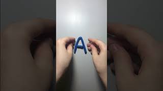 A → Clay Alphabet – Letter A | Learn ABC with Modeling Cla |#alphabet #art #clay #shorts A → Clay Alphabet – Letter A | Learn ABC with Modeling Cla |#alphabet #art #clay #shorts