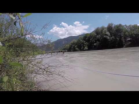 River Foil Surfing