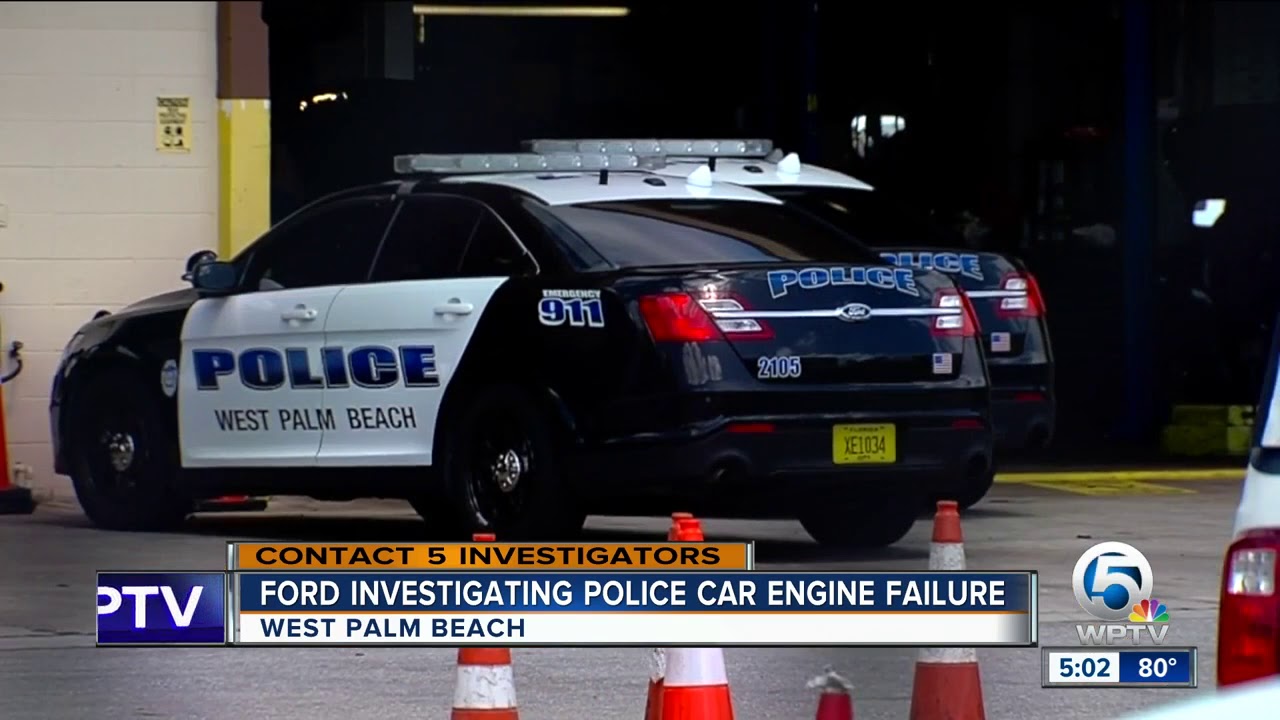 Ford investigating police car engine failure - YouTube
