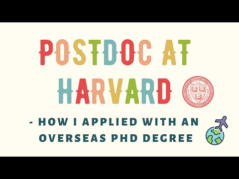 Postdoc at Harvard - How I applied with an overseas PhD degree