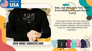 Billy Joel MSG New York 100th Event Madison Square Garden T-shirt